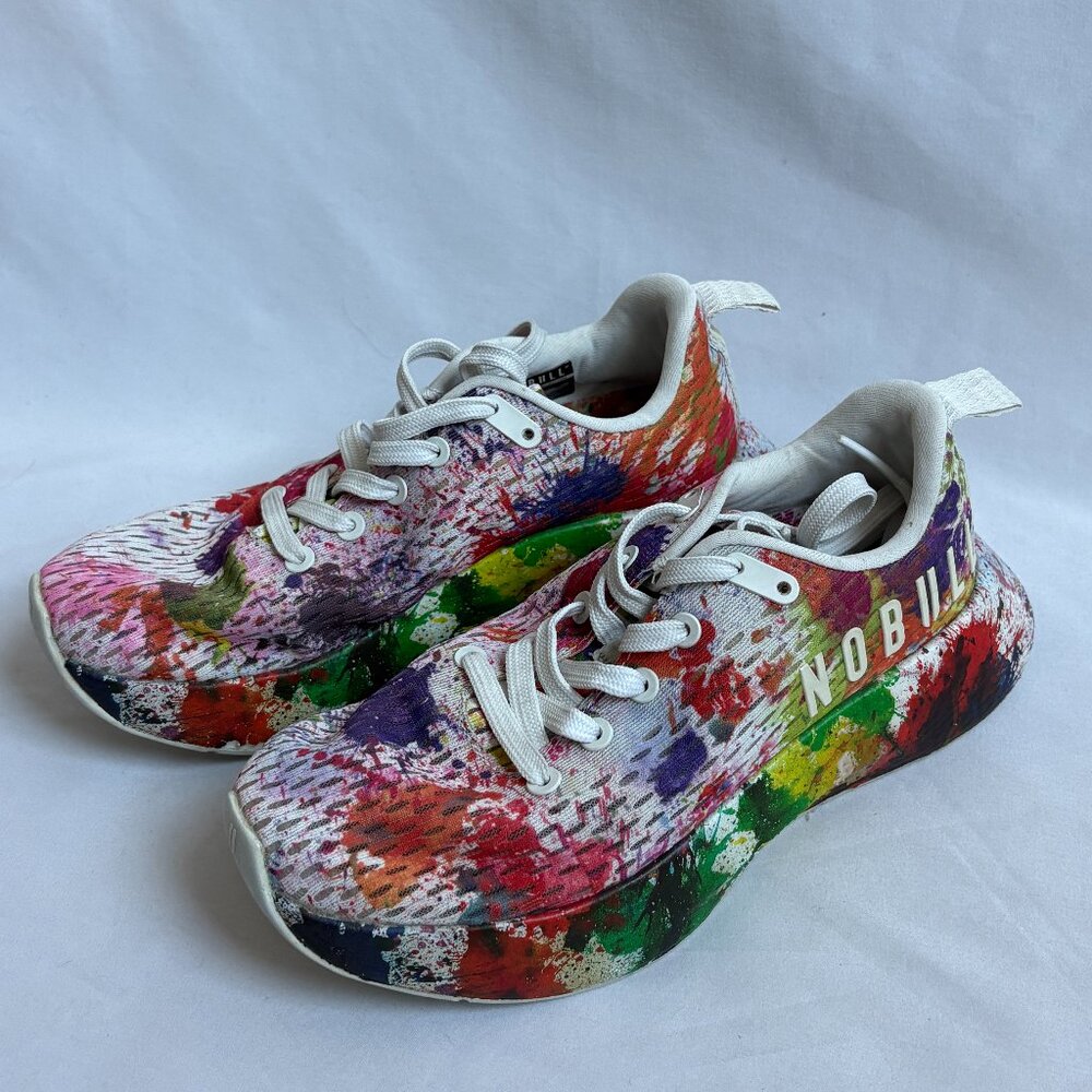 NOBULL Pride Artwork Journey Sneakers Shoes Size Womens 7 Colorful Sports Art